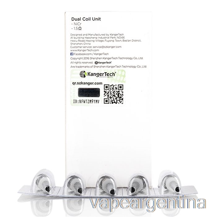 Resistencias De Repuesto De Unidad Dual Kanger Resistencias De 1.5ohm Vape Argentina